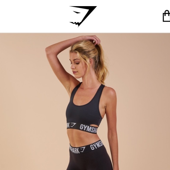 gymshark white sports bra